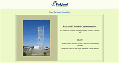 Desktop Screenshot of parklandelectrical.com